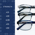 Flipo Eyewear's Blue Light Blocking Reading Glasses - 3 Pack (1 Silver, 1 Black, 1 Blue)