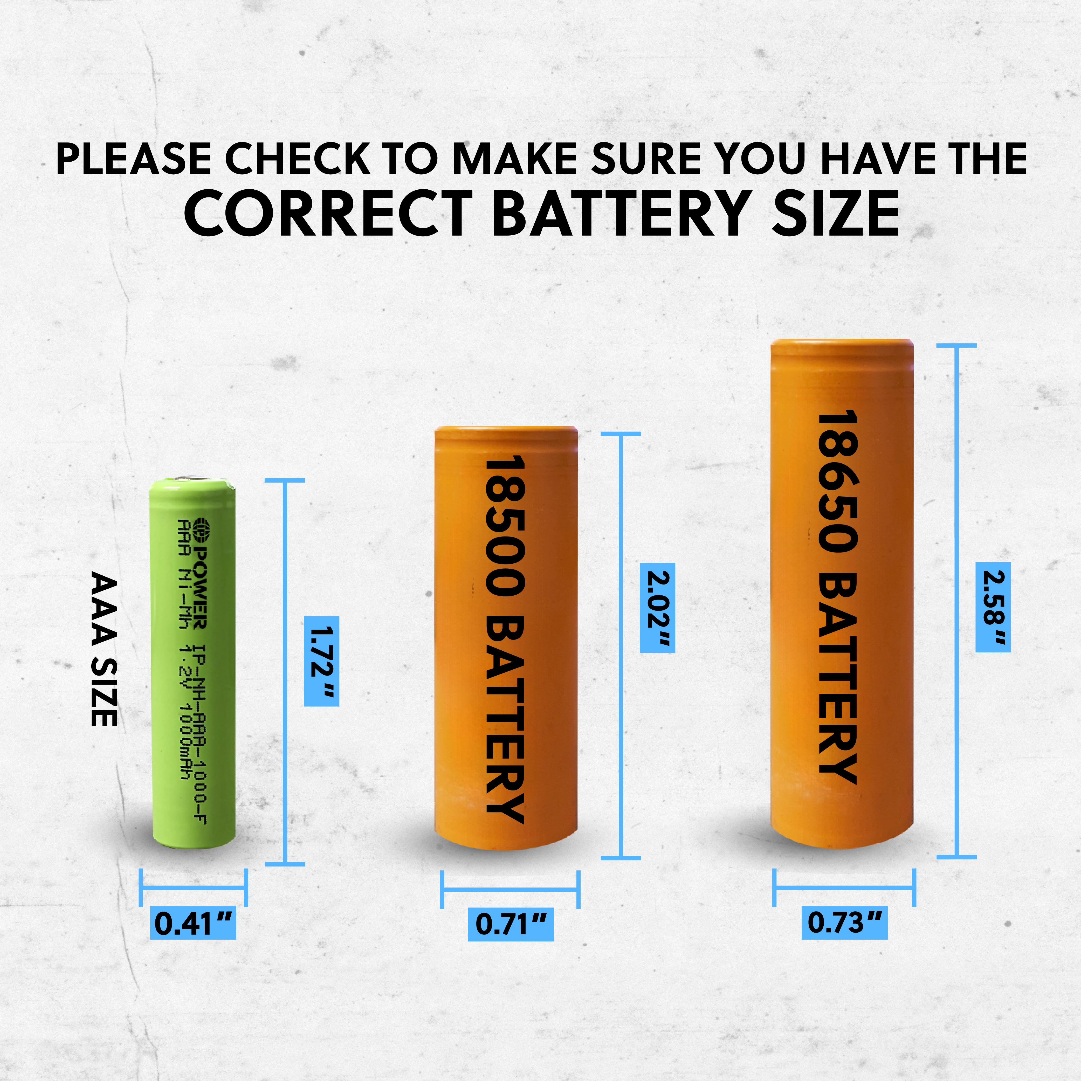 IP Power Ni-Mh AAA 1000mAh Rechargeable Flat Top