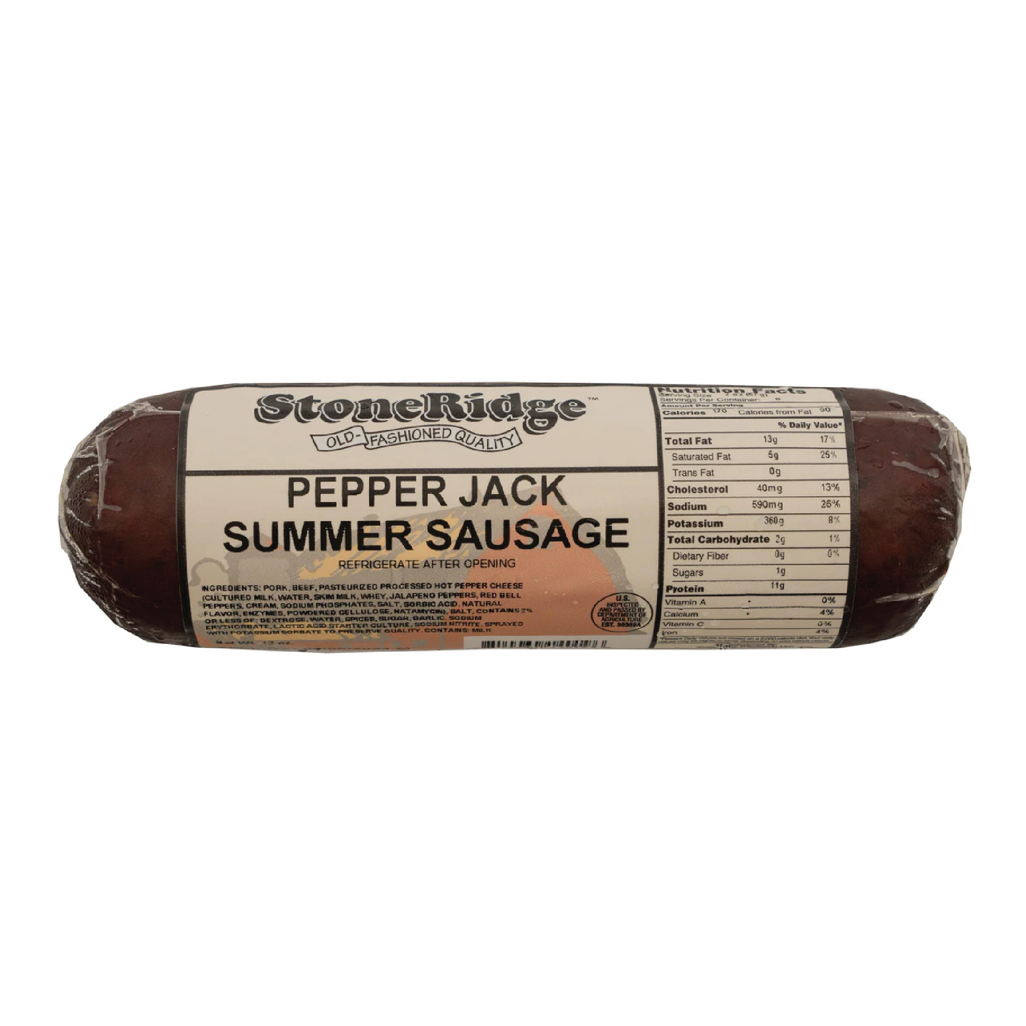 Stoneridge 12oz Pepper Jack Summer Sausage